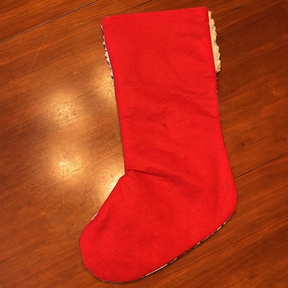 Flannel ❄️ snow furry stocking - Picture 2 of 5